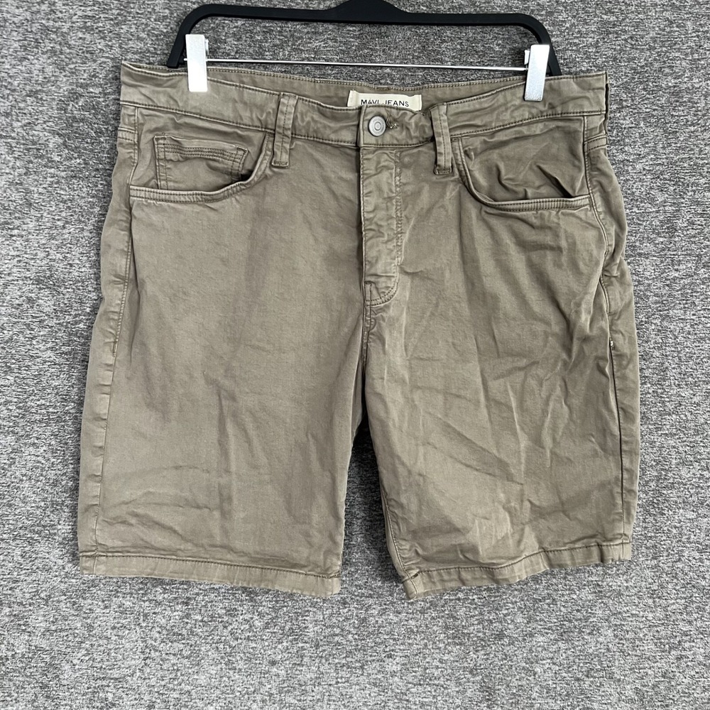 Mavi Ethan Jeans‎ Men's Denim Brown Short 36 Made In Turkey Stretch 8"
